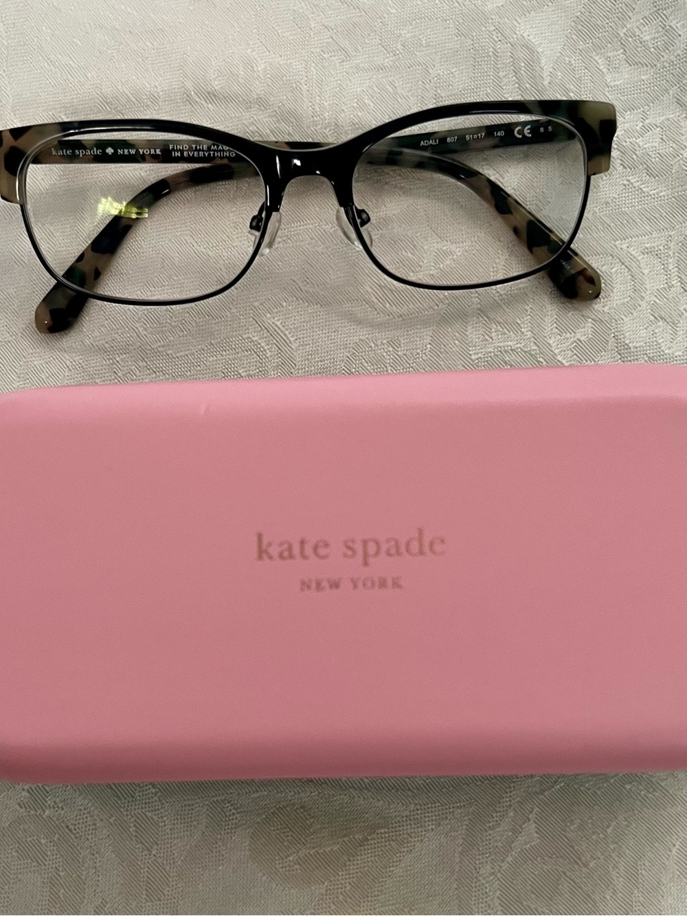 kate spade Tortoiseshell Acetate Eyeglass Arms - Brown/Black